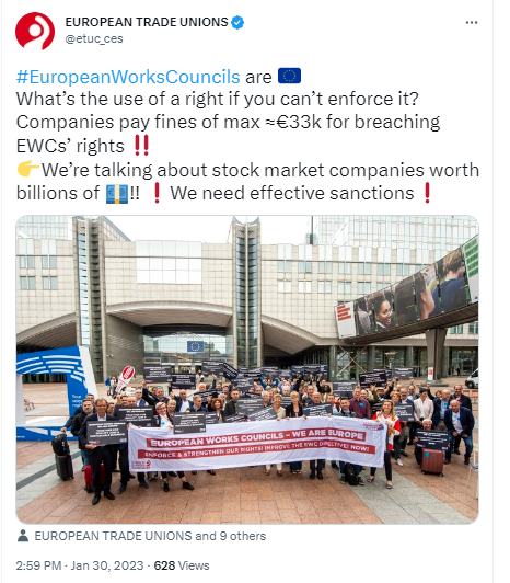 European Trade Union e-action of ACV-CSC-Belgium tweet media