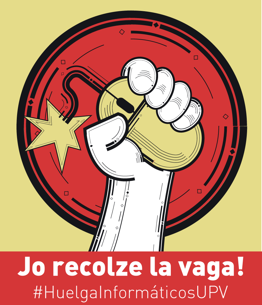 Jo done suport a la #VagaInformàticsUPV

Comunicat del col·lectiu en vaga: ictw.agr.upv.es/huelga/

#HuelgaInformáticosUPV