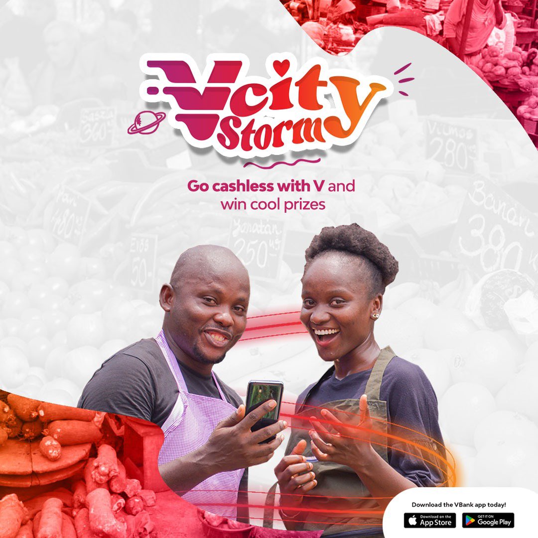 Hayomide_1's tweet photo. My people are you ready to party ππ» and win amazing gifts?? π
Look out for the V City Storm Crew around Yabatech, Oyingbo Market and Trade Fair Market to experience a cashless lifestyle with VBANK.
#VCityStorm
#GoCashlessWithV https://t.co/81kOVFsHWf