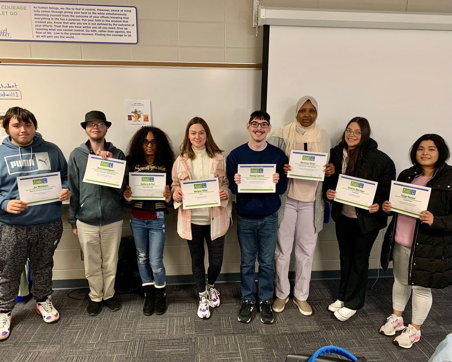TheExcelCenter's tweet photo. How about this for #MondayMotivation! Congrats to these exemplary students from our Noblesville location who were award winners from Term 2! Our students and graduates continue to do amazing things. #ExcelCenter #Celebrate https://t.co/0dJ6WPG5In