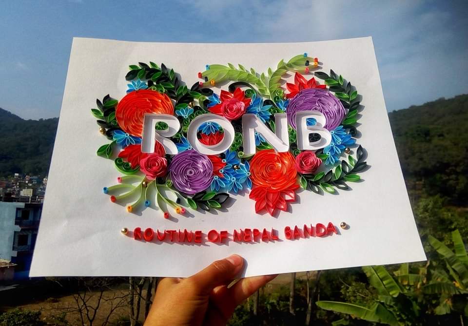 RONBupdates's tweet photo. Beautiful Quilling Art designed by Anju Basyal. 😍 #ThankYou #MadeFromPaper https://t.co/3FNmNBi7L4