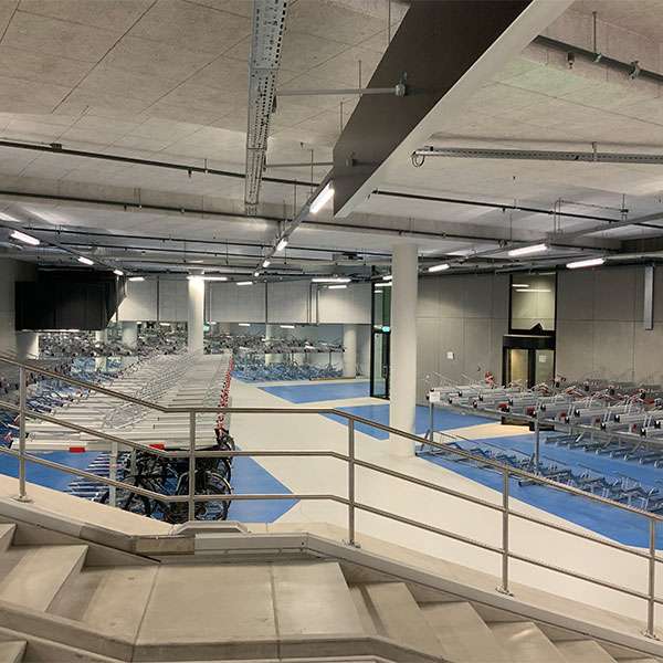 Cycling_Embassy's tweet photo. .@bookingcom's new Amsterdam headquarters is equipped with bicycle parking systems from @FalcoTweets.

Almost 2,000 bicycles can be parked in the building's basement using compact bike racks such as multi-tier racks and their vertical suspension system.

https://t.co/WXJrTlkNUR https://t.co/LqpGJdVndH