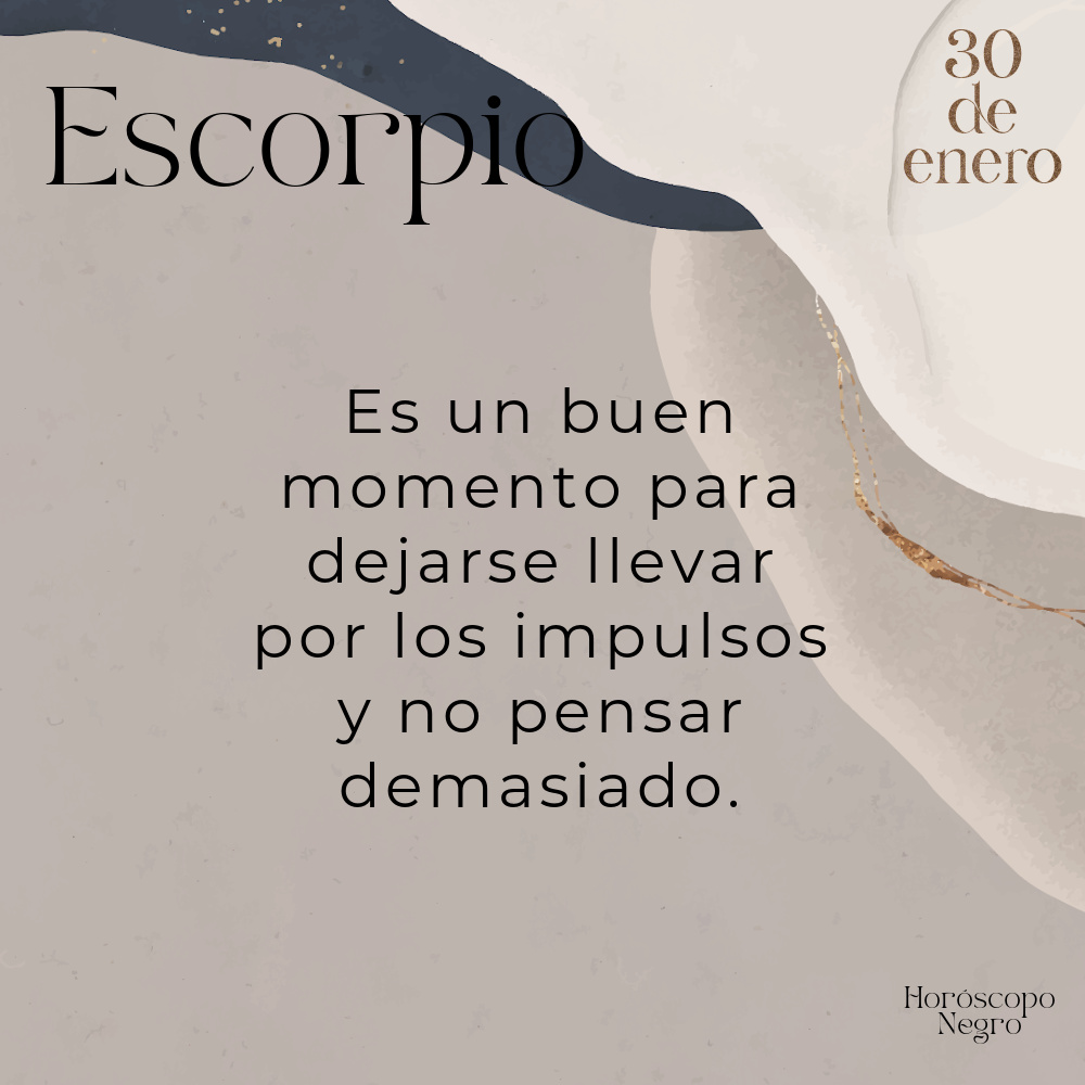 escorpio_hn's tweet photo. El horóscopo diario del 30 de enero para Escorpio 🔮♏ #horoscoponegro #horoscopodiario https://t.co/A5TEa8FHf3
