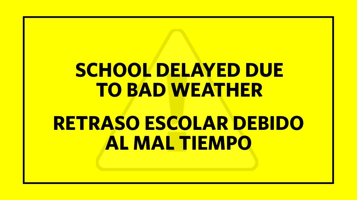 FrenshipISD's tweet photo. 2 HOUR DELAY JAN. 30

Due to bad weather &amp; possible icy roads this morning, all Frenship campuses will be delayed 2 hours Mon January 30. Buses will run a regular route 2 hours later than normal on pavement only. We’ll keep you updated on any additional changes. Stay safe &amp; warm! https://t.co/16aQqmSkXb