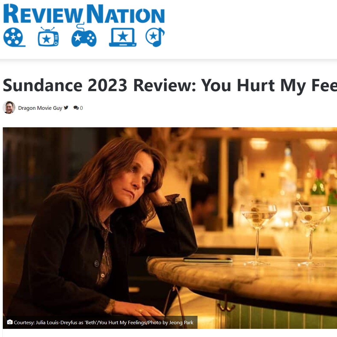 dragonmovieguy's tweet photo. #SundanceFilmFestival #YouHurtMyFeelings #written #moviereview is out on #ReviewNation!
#YouHurtMyFeelingsMovie from #NicoleHolofcener & starring #JuliaLouisDreyfus #TobiasMenzies #MichaelaWatkins #ArianMoayed for #Sundance2023. #DragonMovieGuy https://t.co/769koS4IZ4