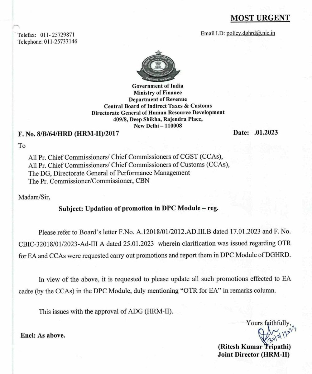 Krishiv2011's tweet image. Dear @cbic_india see why u r required to issue such letters again &amp;amp; again. Plz start fixing responsibility &amp;amp; take strict actions against such CCA. 
Few officers hampering image of whole dept.
#MissionModeRecruitment became a joke in @FinMinIndia @cgstranchizone plz see @PMOIndia