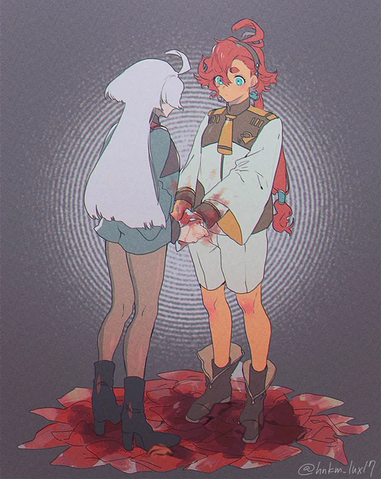 #水星の魔女 スレッタとミオリネ何とか二人で…二人で進んで欲しい 