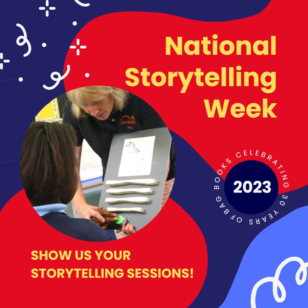 bagbooks's tweet photo. It's National Storytelling week, and one of our favourite times of the year. How are you
celebrating? Tag us if you use your #BagBooks stories! ๐๐ https://t.co/IokWkSe05m