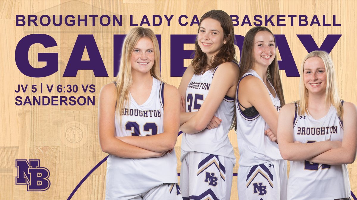 MRidelCreative's tweet photo. Broughton Lady Caps basketball will honor their seniors tonight at their game against Sanderson. https://t.co/Z7qr7JZ4Rw