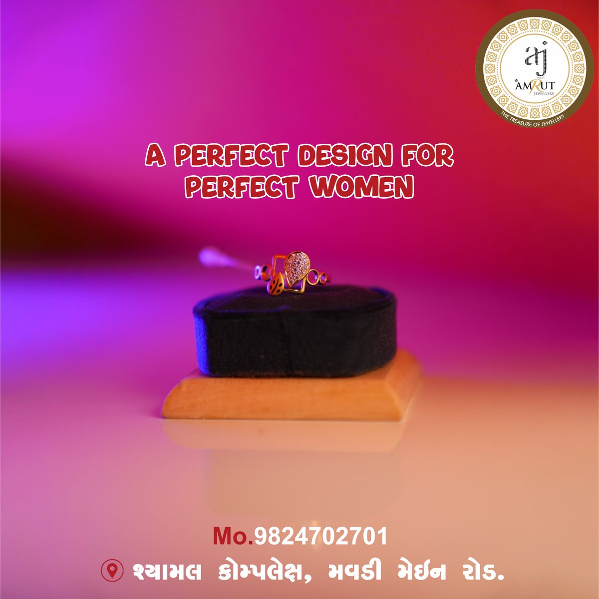 #amrutjewellers #rings #goldring #NewCollection #ringsforwomen  #ringscollection #ringsoftheday #ringsofinstagram #bestjewellery #bestdesign #ringstagram #elegantjewellery #jewellery #jewelleryshop #ring #prettylittlething #mavdi #rajkot #Gujarat