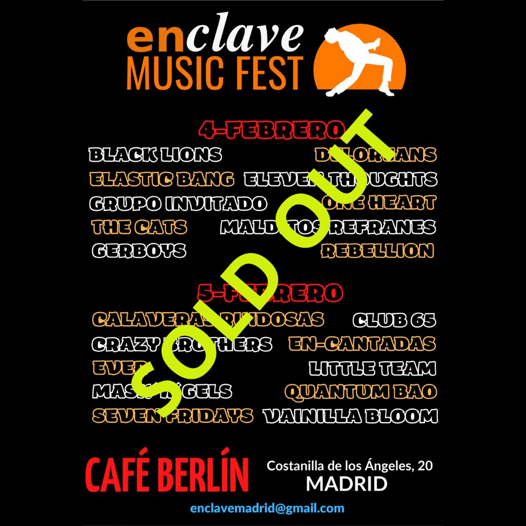EnclaveMadrid's tweet photo. #Enclave #Madrid #CaféBerlín #Trinity #TrinityPopRock #EnclaveMadrid #SomosMusica #EnclaveOnline #Satisfaction #EnclaveCáceres #VenaVernos https://t.co/qj7z52zAiF