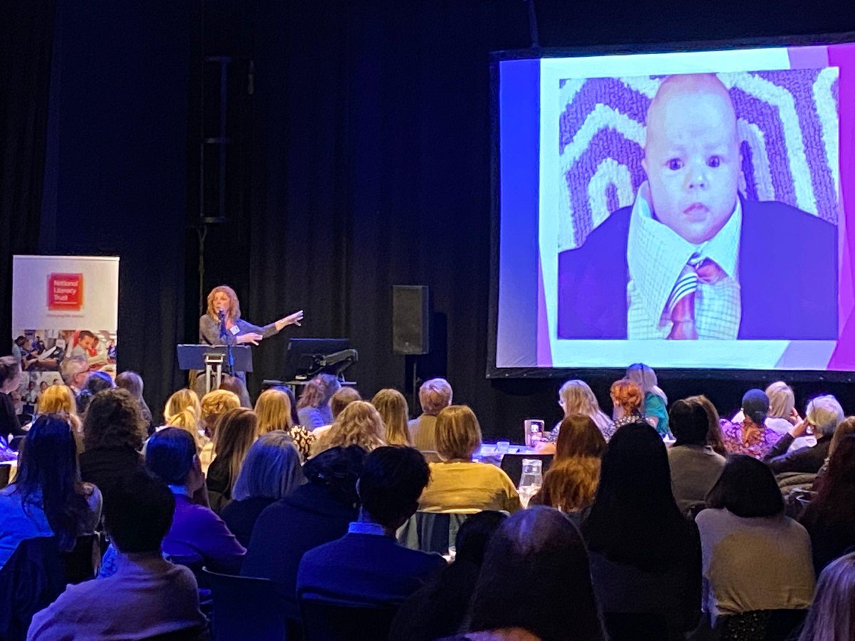 Literacy_Trust's tweet photo. Phew, What a morning at #TTYB23! So far we’ve heard from @SwailesRuth, @TracyJackson500, @ireland_eleanor, and right now Professor @ceciletje  is on stage telling us all about the Born in Bradford research project. https://t.co/YBSK4YOzlY