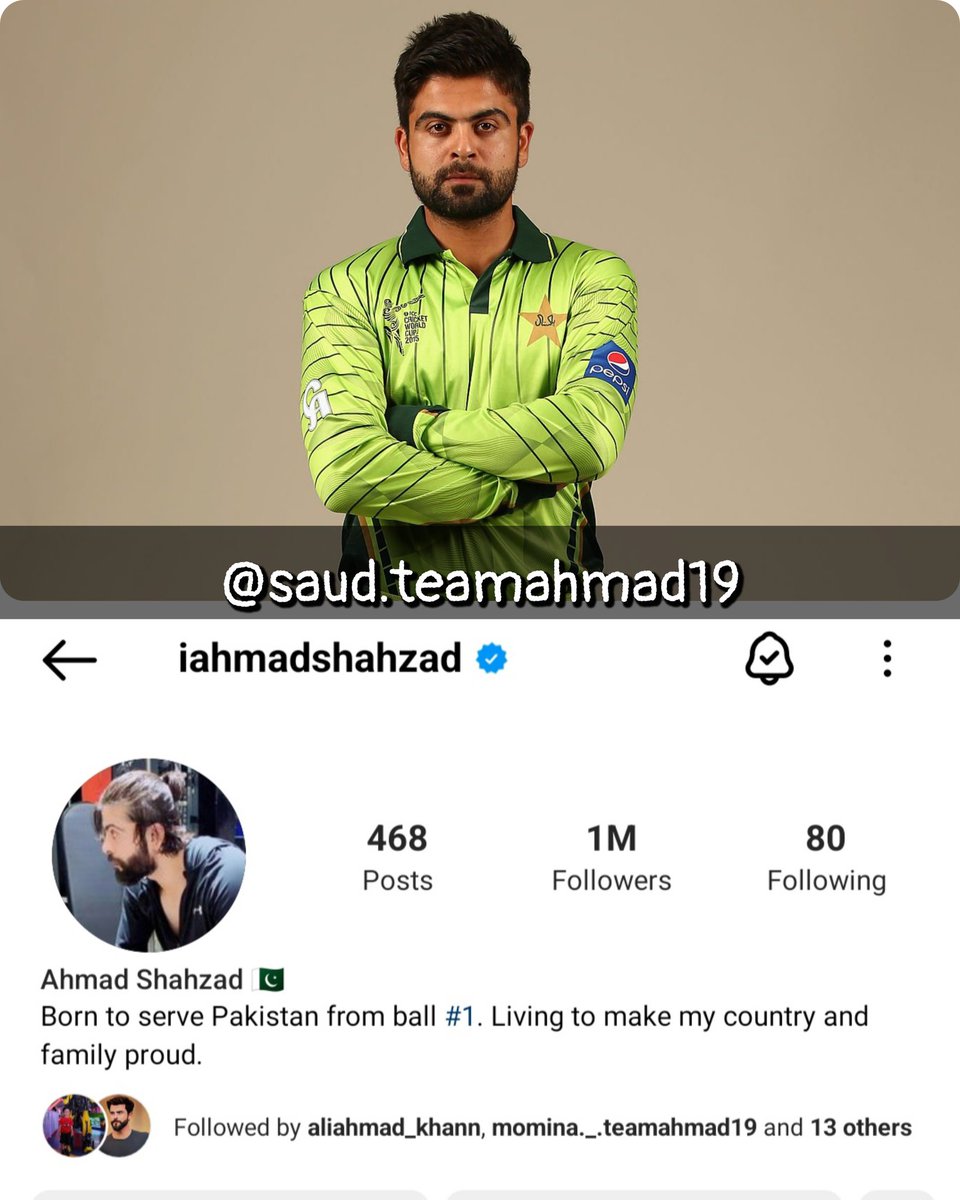 Saudteamahmad19's tweet photo. ▪️1 Million 🤩🔥
▪️ Congratulations @iamAhmadshahzad Bhai❤️
#AhmadShahzad #Cricket #PSL2023
#InjusticeWithAS #bplt20 https://t.co/e7GbC7LE8i