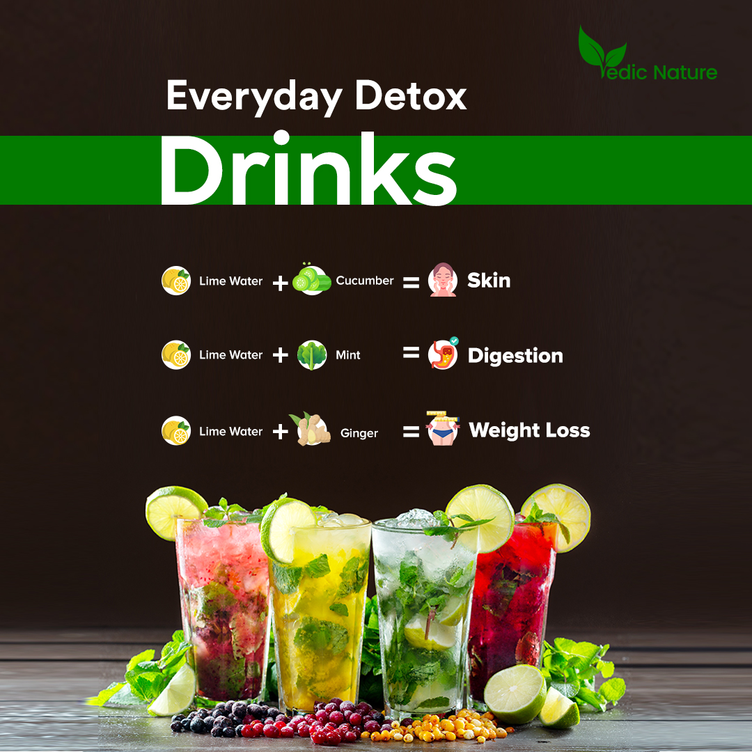 VedicNature's tweet photo. #Detoxing doesn't have to be a challenge - try out these simple #drinks that can help improve your everyday health! πΉ
Lime water + Cucumber = Skin
Lime water + Mint = Digestion
Lime water + Ginger = Weight Loss
#EverydayDetoxDrinks #detoxdrink #everydatdetox #limewater https://t.co/W0n03aY2F4