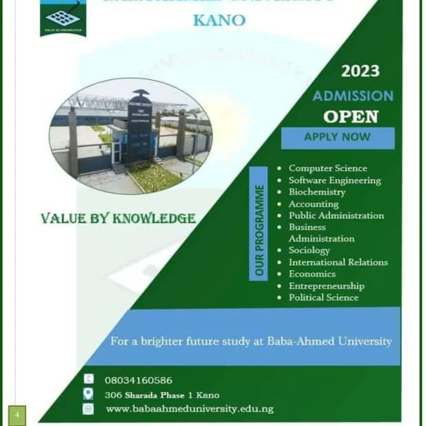 BABA-AHMED UNIVERSITY KANO (@baukano) on Twitter photo 