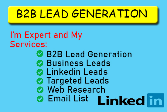 I am Rabbi From Bangladesh. I am a B2B Lead Generator And Web Researcher.

I have experience of
-B2B Lead Generation
-Linkedin Lead Generation
-Linkedin Research
-Email List Building
-Prospect List Building
-Web Research
-Data Entry
-Google Research
-Virtual Assistant