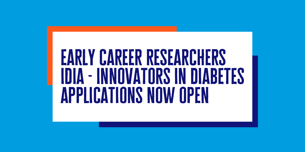 📢Applications for Innovators in Diabetes (#IDia) are now open for early career diabetes researchers! This programme aims to create a vibrant diabetes research network and provide skills training and peer support not usually offered in a research setting.
