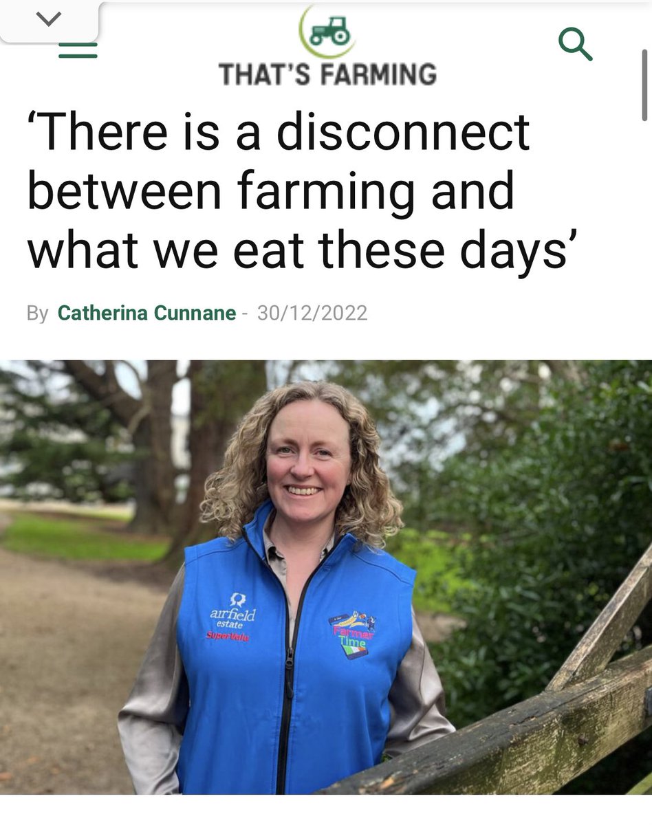 kirstiemcadoo's tweet photo. Fantastic article in @thatsfarming about our @FarmerTime_ie schools programme! Well done Ruth on speaking so eloquently on the programme that is focused on relationship building between farmer, producer and our #futureconsumers.  #breakthedivide #farmersfoodfuture https://t.co/4jHUpc6mA5