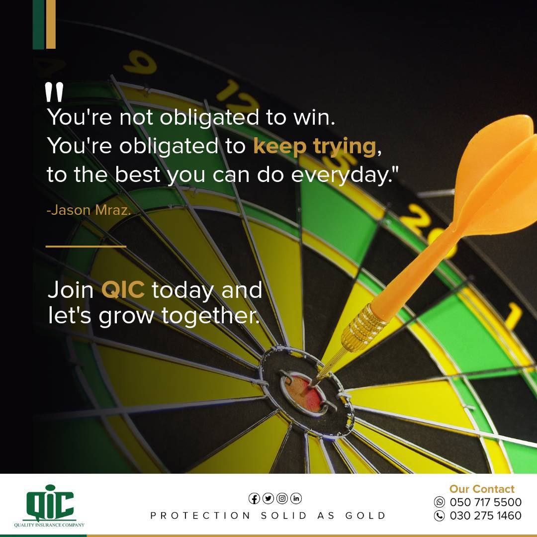 qicghana's tweet image. Join QIC and let’s grow together 

Contact us for your insurance needs on 0507175500.

#qic #insuranceneeds #insurancecompany