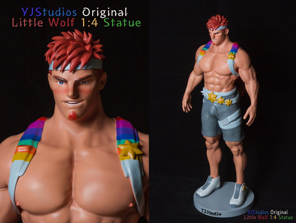AustinJKL1's tweet photo. YJStudios Original Little Wolf 1:4 Statue
Material: painted resin
#yjstudios #gay #gayman #muscle #LGBT #musclemantoy #muscletoys #bear #beartoys #beartoy #lgbttoys #gaydoll #hunk #hunktoys #gaybear #dream #gaytoys #gaydaddy #gayman #muscleman #muscledaddy #musclestatue https://t.co/O7SAbVuuyR