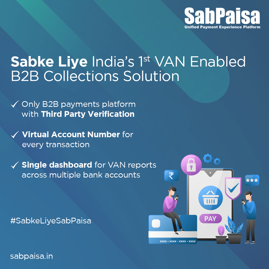 sabpaisa's tweet photo. Want to simplify #B2Bcollections & #reconciliation with complete #automation?
#SabPaisa simplifies payments, Sabke Liye!
Get #thirdpartyverification & centralised dashboard for reporting on #VirtualAccountNumbers for multiple bank accounts with #B2B e-collect.
#SabkeLiyeSabPaisa https://t.co/Dxo9wPUYon
