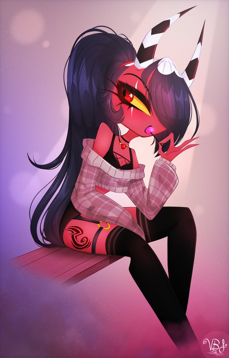 🎵 She's just like candy, she's so sweet 🎵
#HelluvaBoss #HelluvaBossFanart #SallieMay #SallieMayFanart #HelluvaBossSallieMay