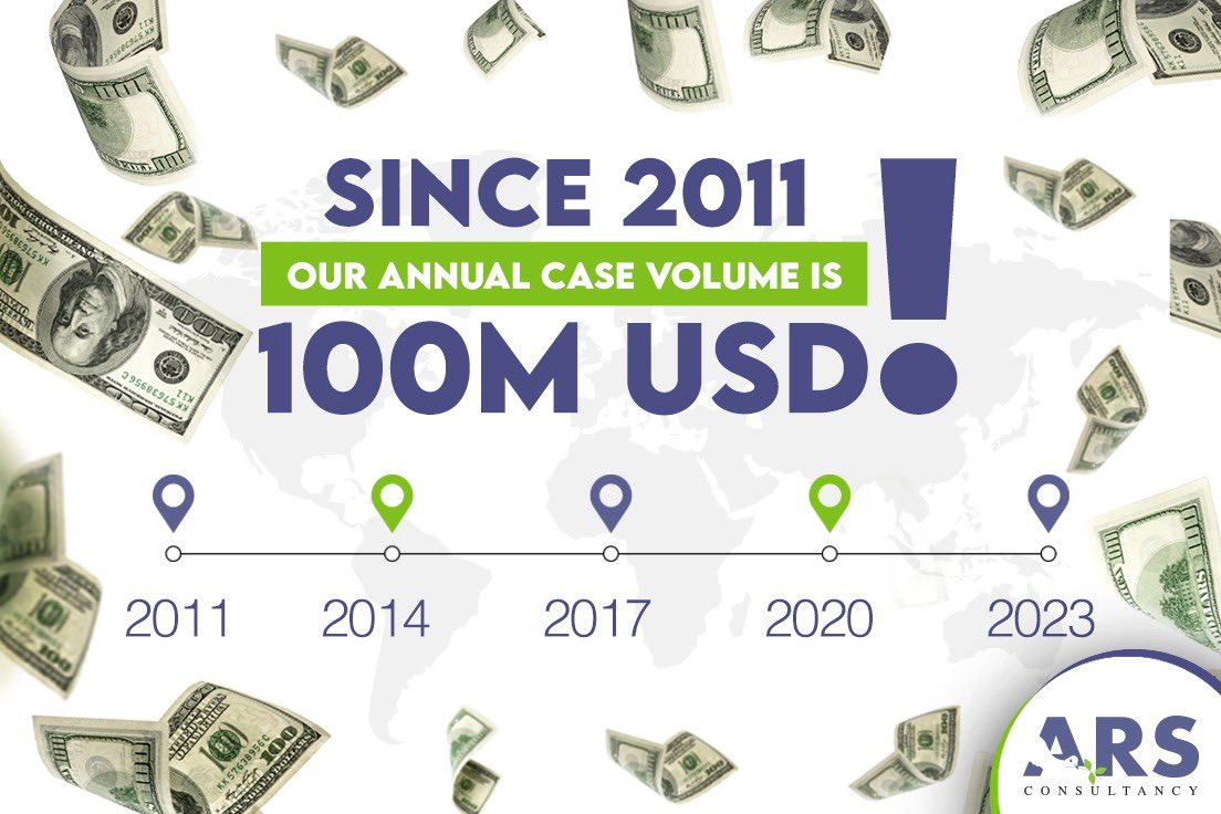 arsconsultancy_'s tweet photo. Since 2011 our annual case volume is 100M USD!
#DebtCollectioninTurkey #collectionagency #PreLegal #DebtRecovery #debtcollectionagency #export #import #ARSconsultancy https://t.co/r3pVxT83F3