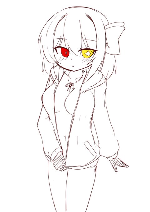 裸パーカーのよそのこのジッパーを下ろすという許されざる所業 