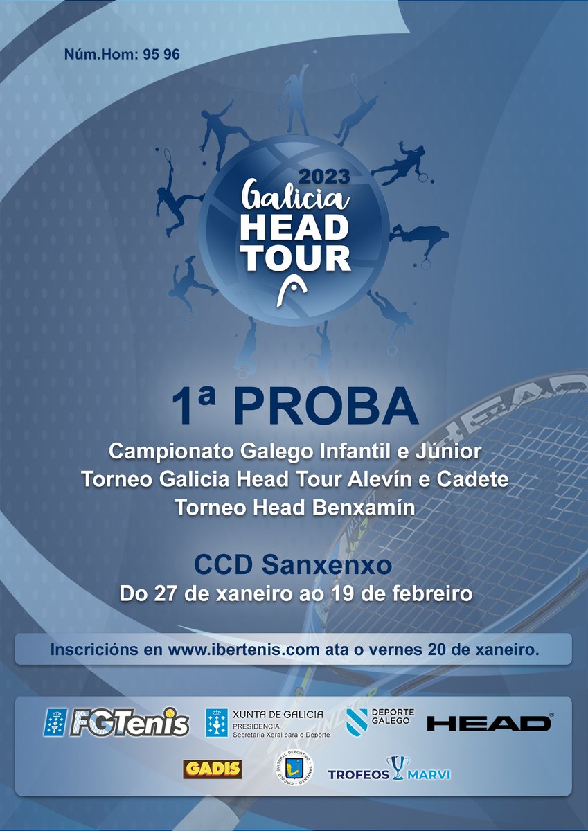 IFgtenis's tweet photo. Actualizamos los resultados de la 1ª Prueba Galicia Head Tour 2023
https://t.co/AryuNYmHs3 https://t.co/wZOzTYKDz6