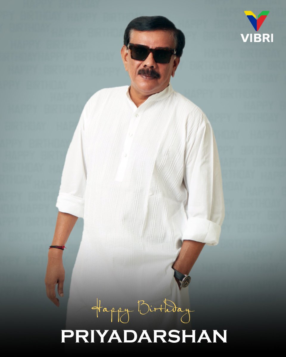 Here's wishing the National Award winning director @priyadarshandir garu a very happy birthday. #Priyadarshan #OneNation #Sevak