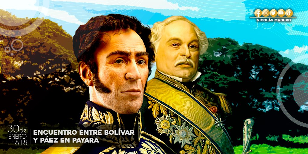 Se cumplen 205 años del primer encuentro entre Bolívar y Páez, un hecho significativo en nuestra historia, desde ese día, la espada del Libertador y la lanza del Centauro se unieron en un solo puño para enfrentar al imperio español, hasta alcanzar la Independencia.