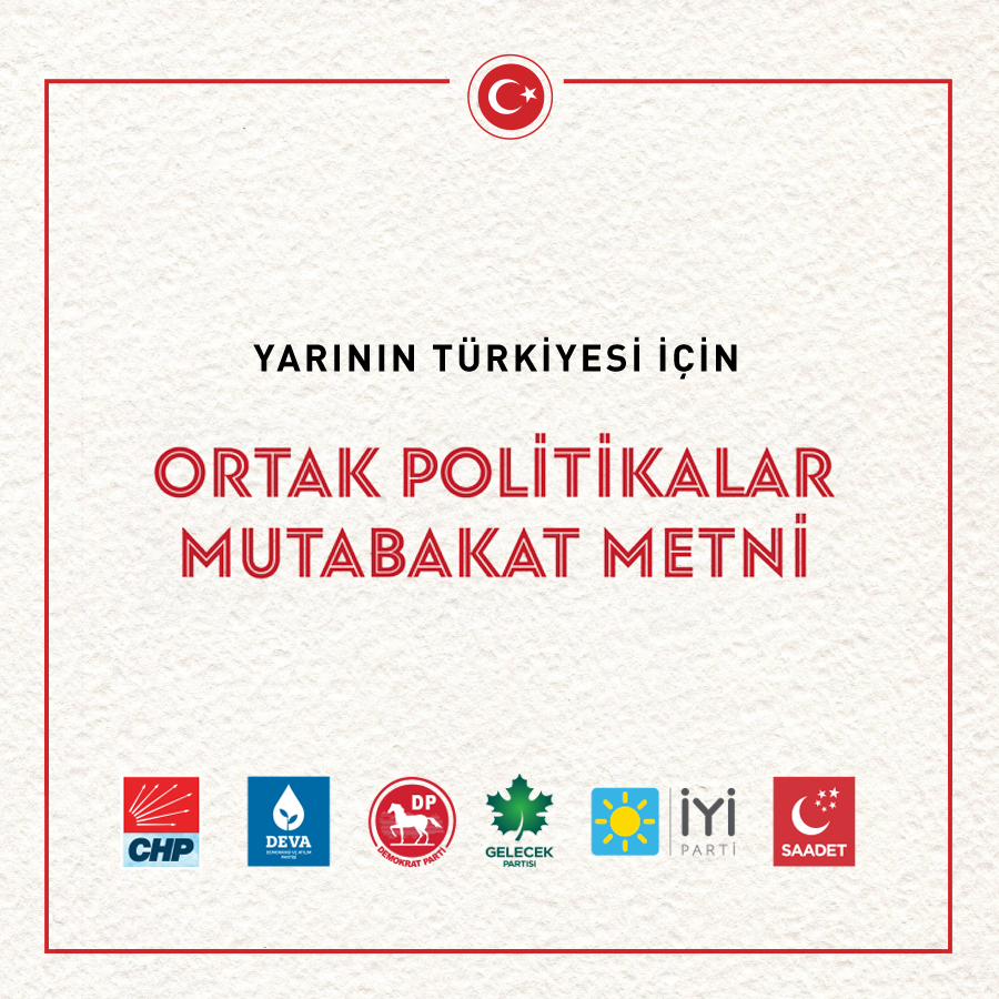 herkesicinCHP's tweet photo. Yarının Türkiyesi İçin Ortak Politikalar Mutabakat Metni'ne aşağıdaki linkten ulaşabilirsiniz:
🔗https://t.co/PvaFc6wgff https://t.co/3XgOO2D2RU