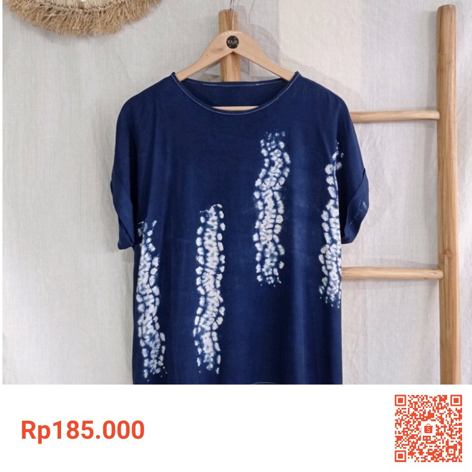 Saya menjual Kaja Shibori - Blouse Wanita Lengan Pendek Shibori Rayon Navy (Adisty 03) seharga Rp185.000. Dapatkan produk ini hanya di Shopee! shope.ee/8pDjuyHHeL?sha… #ShopeeID