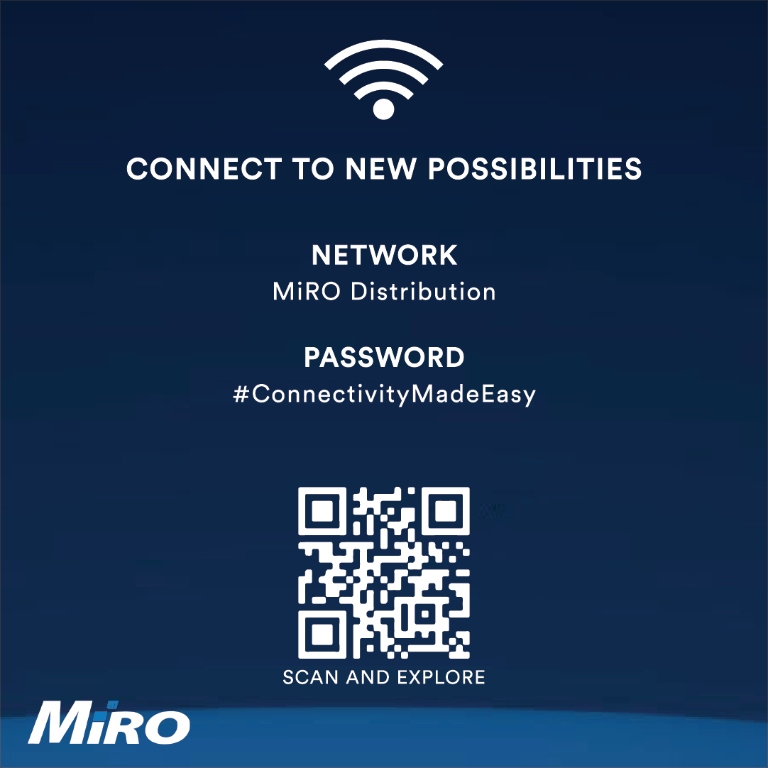 MiroDistributor's tweet image. We strive to be your distribution partner in providing cost effective solutions for connectivity. MiRO your partner in connectivity made easy😌. 

Scan for info or visit miro.co.za😉 

#mirodistribution #empoweringYOUtoconnectcommunities  #connectivitymadeeasy