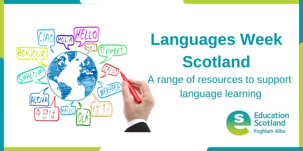 EducationScot's tweet photo. Languages Week Scotland takes place 30 Jan - 3 Feb celebrating language learning &amp; multilingualism in Scotland. Looking for resources to support learning about languages? Explore our languages wakelet for lots of useful links https://t.co/R7VFo1UnL9 #ScotlandLovesLanguages (1/2) https://t.co/8kRQ9h4qtt