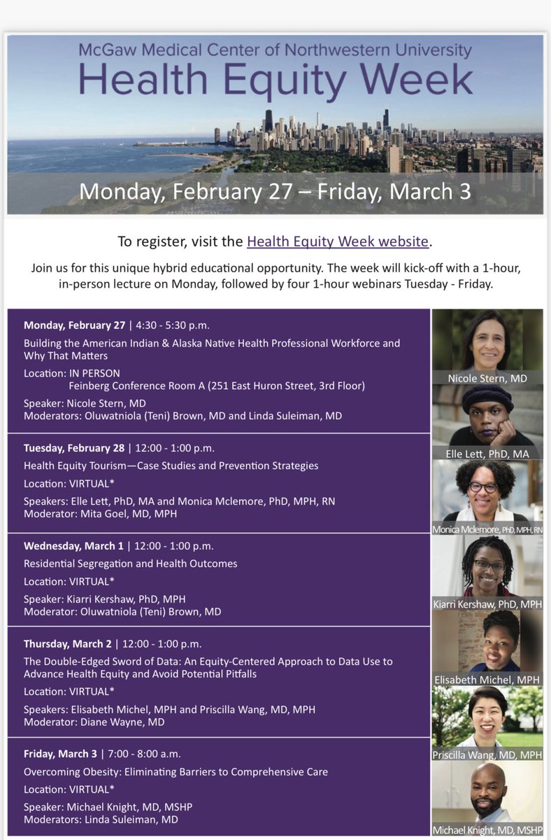 🚨Registration is now open for the 3rd Annual @McGawGME Health Equity Week!!!🚨 The line up is 🔥🔥🔥🔥 tinyurl.com/McGaw-Health-E…