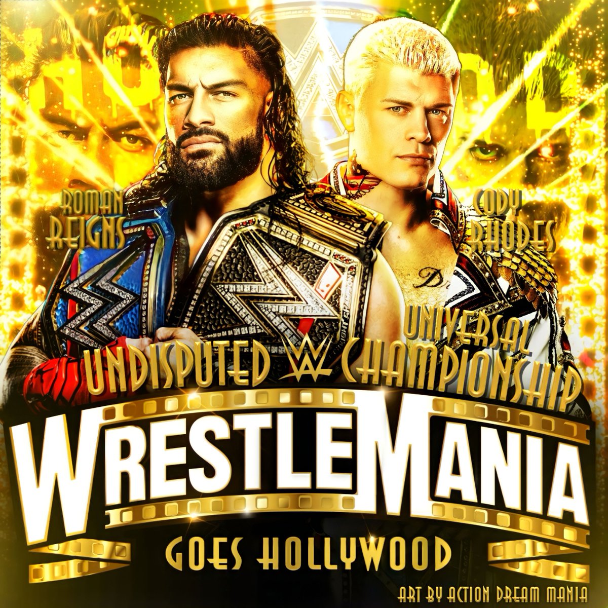 Roman Reigns Vs. Cody Rhodes at #WrestleMania39 🎬

 #WrestleManiaGoesHollywood #WWE #WWERaw #SmackDown