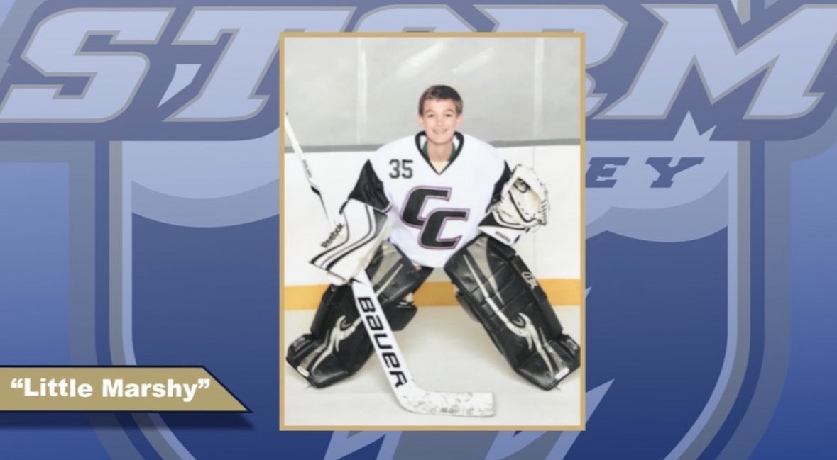 Senior spotlight:goalie #35 Brady Marsh #rollstorm #minnesotahockey #highschoolhockey @StudentsChan