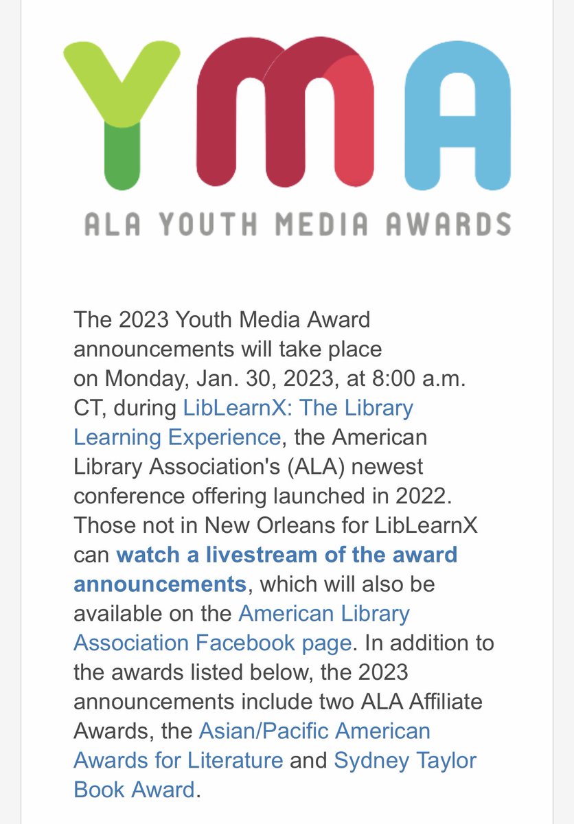 You can take the girl out of the library, but you can’t take the library out of the girl. 😉📚 So excited for the Book Awards this morning! #RetiredKidLitLife