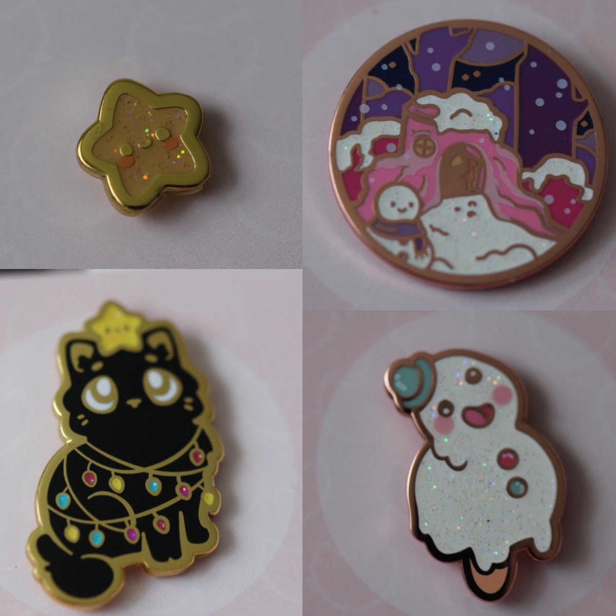 feles63's tweet image. Da kam wieder Mouz Patreon Post an (eigentlich letzte Woche). Vielen Dank für die tollen und schönen Designs @Miamouz  💚. 
#Patreon #enamelpins #winterdesign