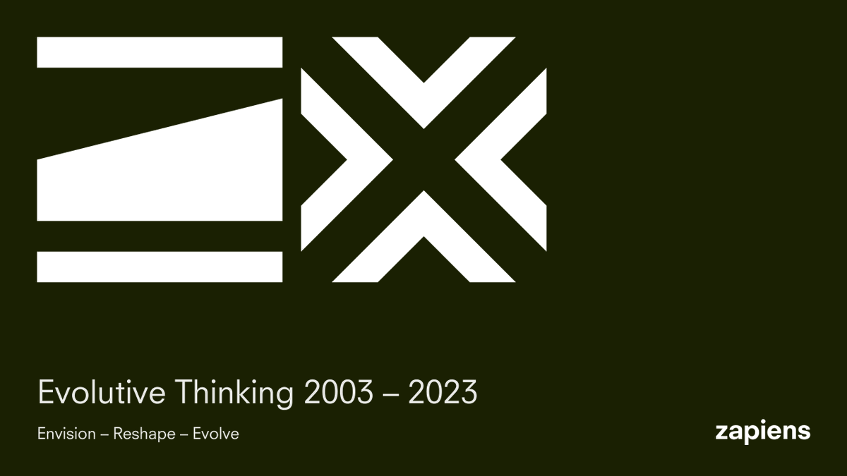 zapiens_design's tweet photo. Zapiens celebra 20 años en la industria del diseño, inmersos e implicados en la cultura Evolutive Thinking. Te mostramos en este artículo, con nostalgia y orgullo, nuestro recorrido: https://t.co/RnD9siHXzS 

#evolutivethinking #diseñohíbrido #diseñovisual #digitalproduct https://t.co/gSfdNQ1yKb