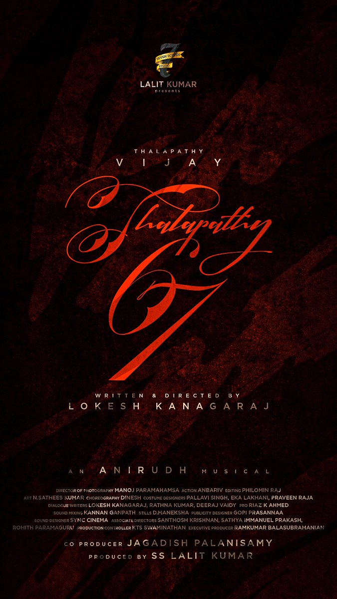 Ranjankumar.R.J (@jranjankumar) on Twitter photo #Thalapathy67 #Thalapathy <a href="/actorvijay/">Vijay</a> <a href="/Dir_Lokesh/">Lokesh Kanagaraj</a> <a href="/BussyAnand/">N Anand</a> <a href="/TVMIoffl/">Thalapathy Vijay Makkal Iyakkham</a> #Thalapathy67 #Thalapathy <a href="/actorvijay/">Vijay</a> <a href="/Dir_Lokesh/">Lokesh Kanagaraj</a> <a href="/BussyAnand/">N Anand</a> <a href="/TVMIoffl/">Thalapathy Vijay Makkal Iyakkham</a>
