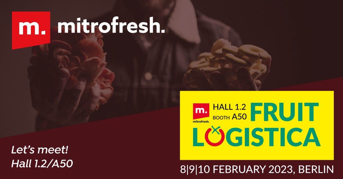 The <a href="/Fruit_Logistica/">🍉 FRUIT LOGISTICA 🍏</a> Berlin countdown is on!
From 8 to 10 February 2023 Mitrofresh will be attending the fair again as an exhibitor. We welcome you to our stand with live cooking, Hall 1.2 booth A50.

#mitrofresh #fruitlogistica #tradefair #messeberlin #internationaltrade #trade