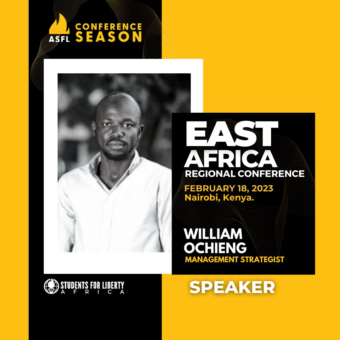 AfricanSFL's tweet photo. Register for #EARC23 today! William Ochieng will also join us in Nairobi as a panelist to discuss inflation and the cost of living in East Africa.
Register now via https://t.co/XslAYNg8o9
18th February 2023.
#Africa #Liberty #leadership #freedom #EARC23 https://t.co/6pfKKskBzz
