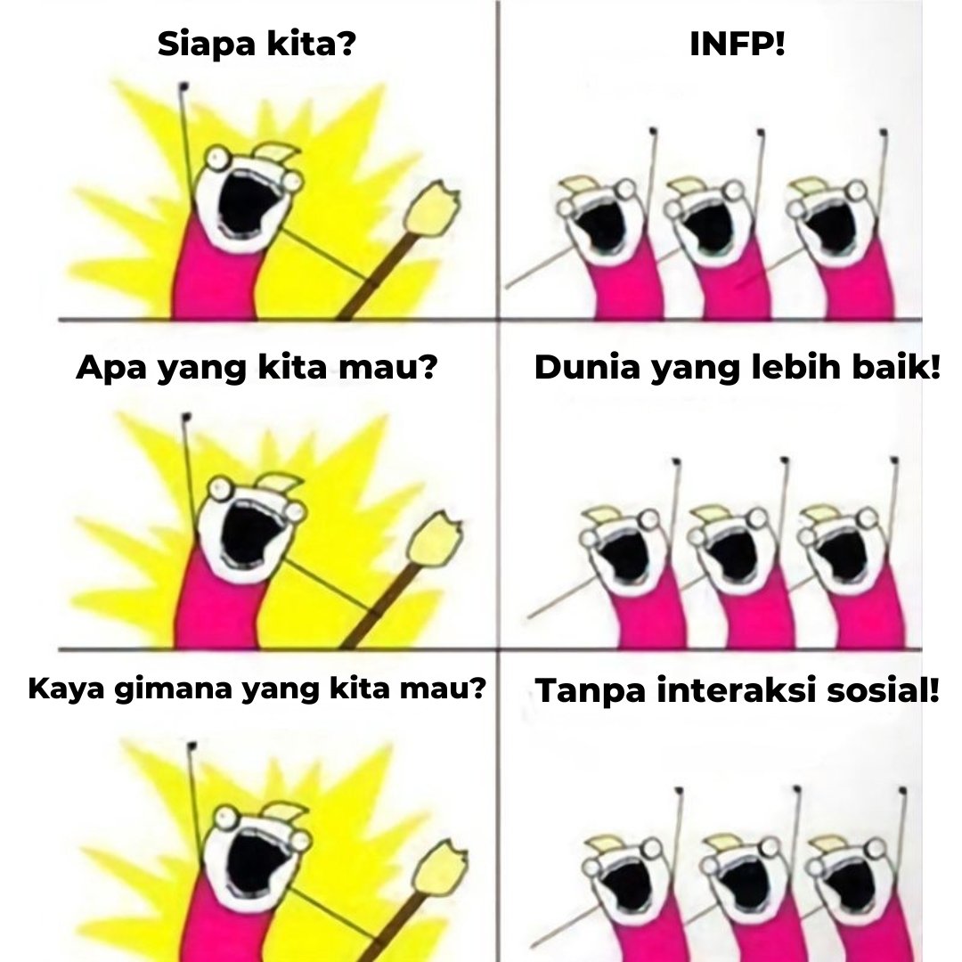 Boo_Indonesia's tweet photo. Sebagai INFP apa kamu setuju?

#INFP #memeINFP #INFPmeme #16personalities https://t.co/mpK0pTxxJ7