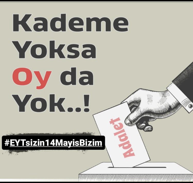 Abdullahczgc's tweet photo. Kademelendirme olmazsa adalet gelmez.  Kademelendirme olmazsa adaletsizlik devam eder !                      @Akparti #EYTsizin14MayısBizim https://t.co/QFDCXb8vLv