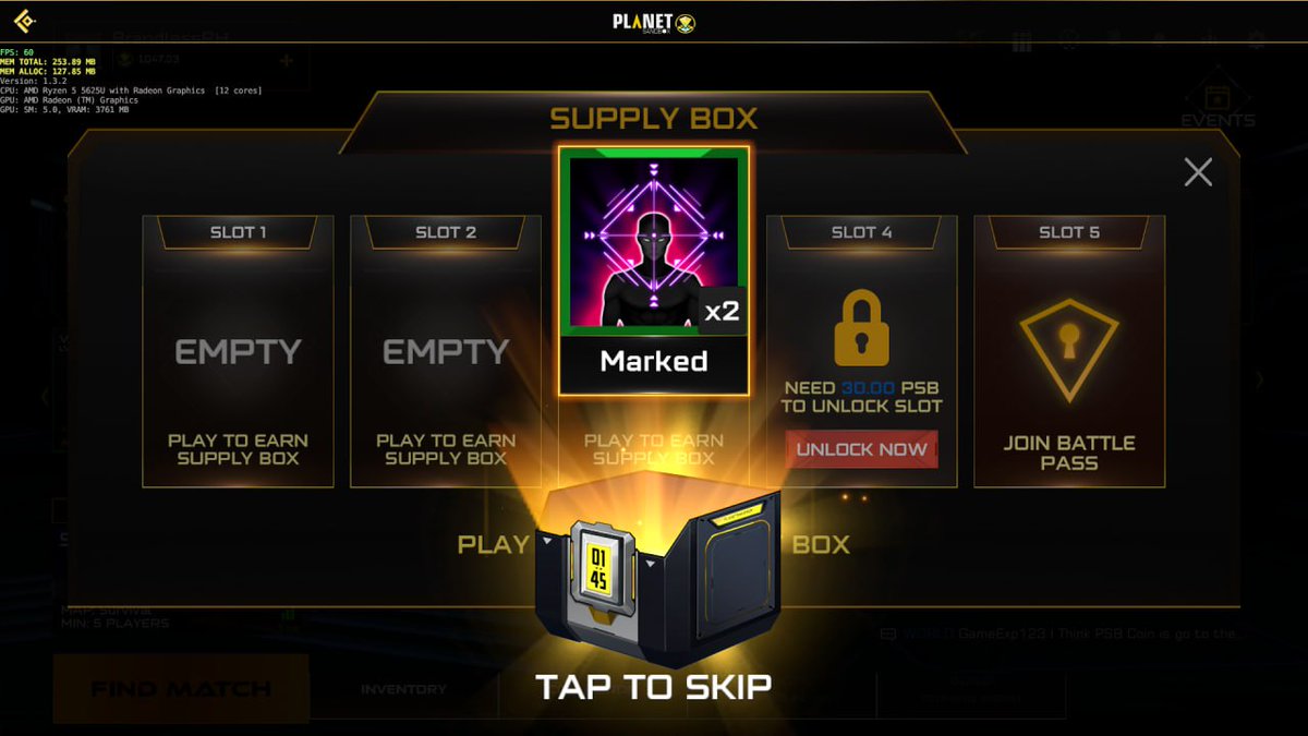 Aleigha143's tweet image. I received a supply box after winning a match today. Just look, I got a Marked booster 👀 
You better try this game now, it has a big potential🔥 

@PlanetSandbox 

#PlayToEarn #PSB #PlanetSandbox #GameFi #WEB3