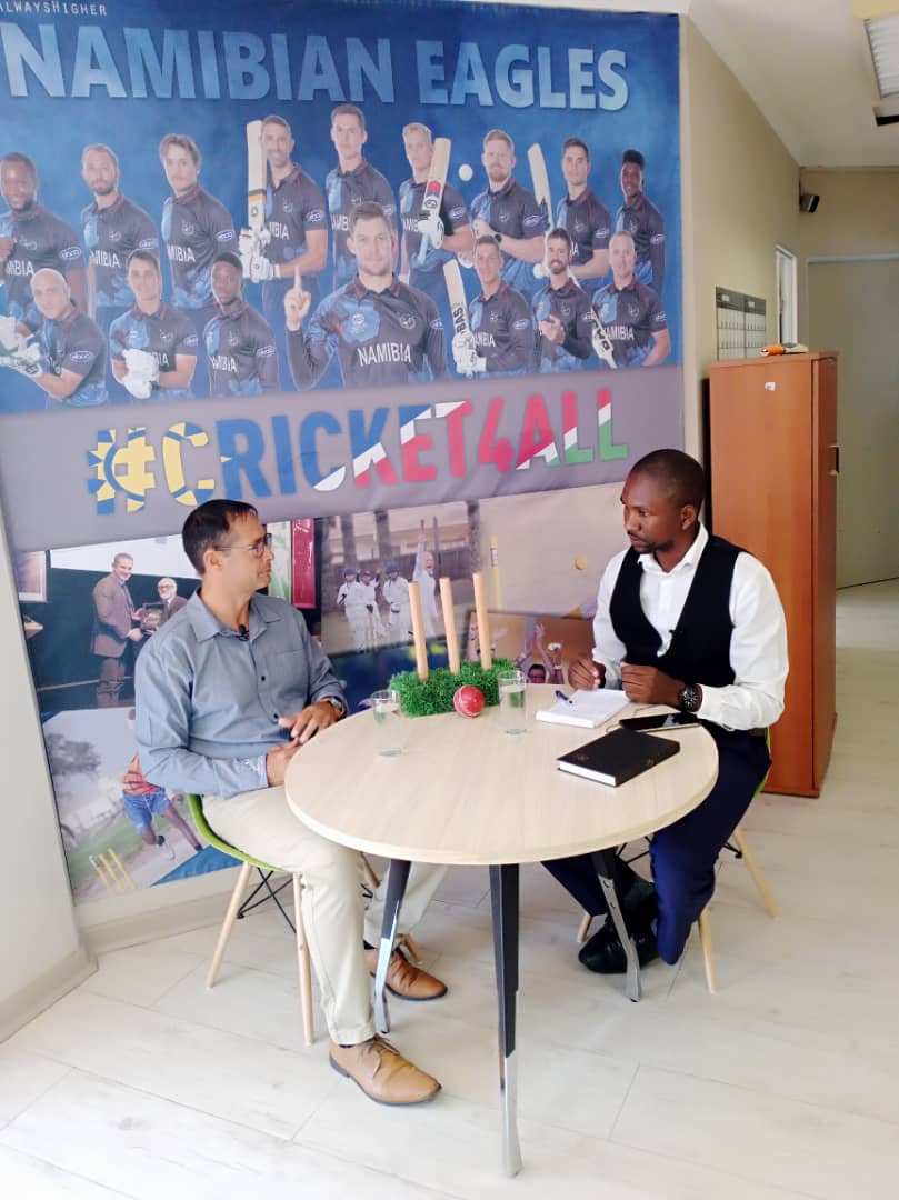 SportsTalkWeek1's tweet photo. Ready to get insights on the future of cricket in Namibia? Join us next week Monday as we sit down with Johan Muller, CEO of Cricket Namibia, on #SportsTalkWeekly 🏏🎙️ #CricketNamibia #InsiderPerspective https://t.co/39SrXUYSPF