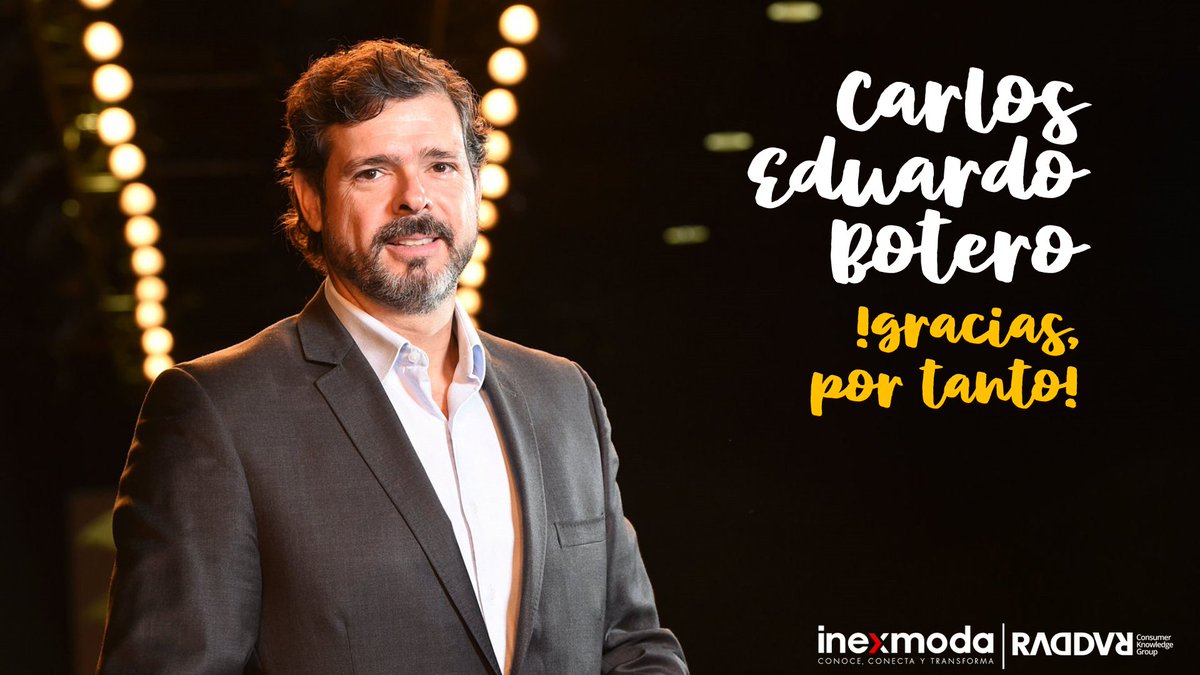 consumiendo's tweet photo. Finalmente, al igual que en la conferencia, quiero agradecer públicamente a @cebotero por su maravillosa gestión al frente de @inexmoda por 14 años.

Fue un gran maestro y apoyo para mi, para @RADDARCKG y para la industria. https://t.co/CXjEgToYW9