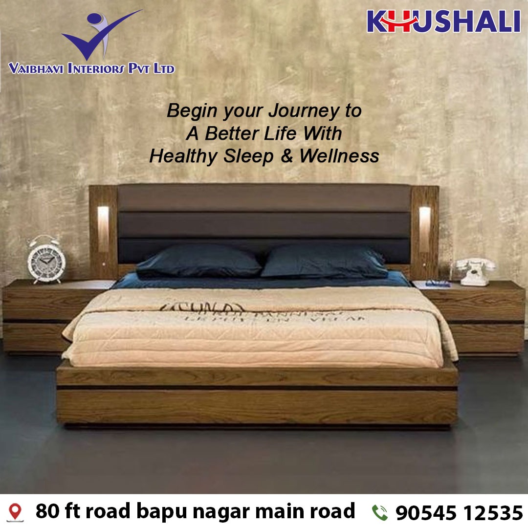 Crafted With Care and Designed For a Perfect Night's Sleep

#vaibhaviinteriorpvtltd #vaibhavi #interior #khushali #mattress #luxuriousmattress #bed #kingsizebed #queensizebed #bedforsale #mattressstore #home #furniturestore #manufacturer #furnitureshop #rajkot #Gujarat